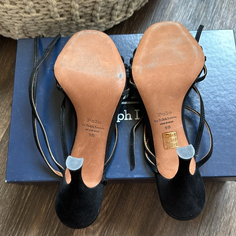 Polo By Ralph Lauren Black 85mm Heels